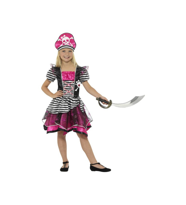 Detský kostým "Ružový Pirát"