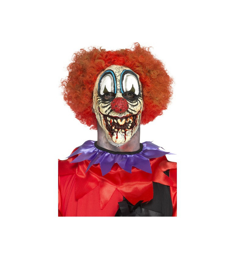 Strašidelná maska klauna - na tvár