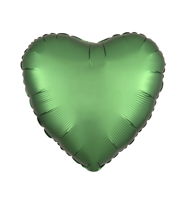 Fóliový balónik Srdce - smaragdový