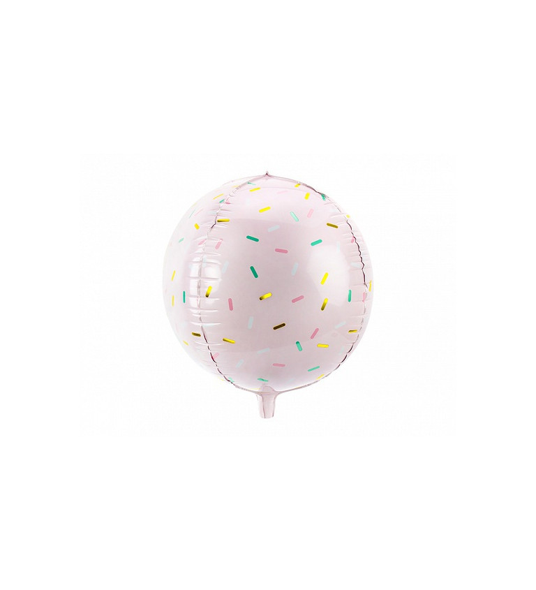 Fóliový balónik s farebnými čiarami