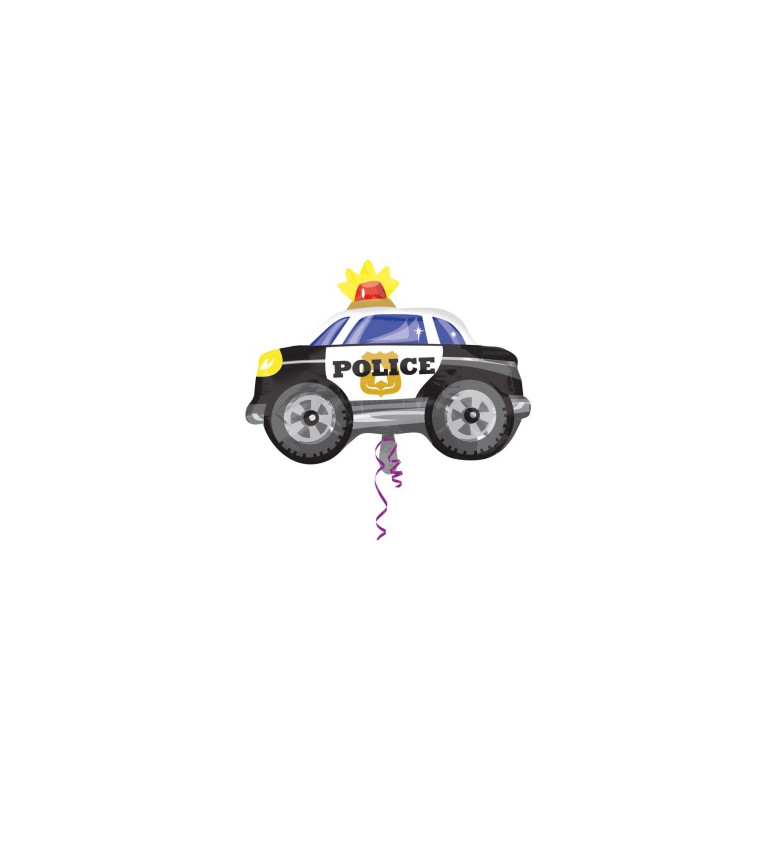 Fóliový balónik v tvare policajného auta