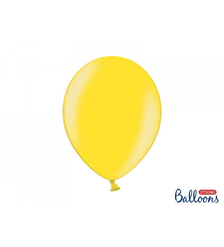 Metalický balónik - žltý