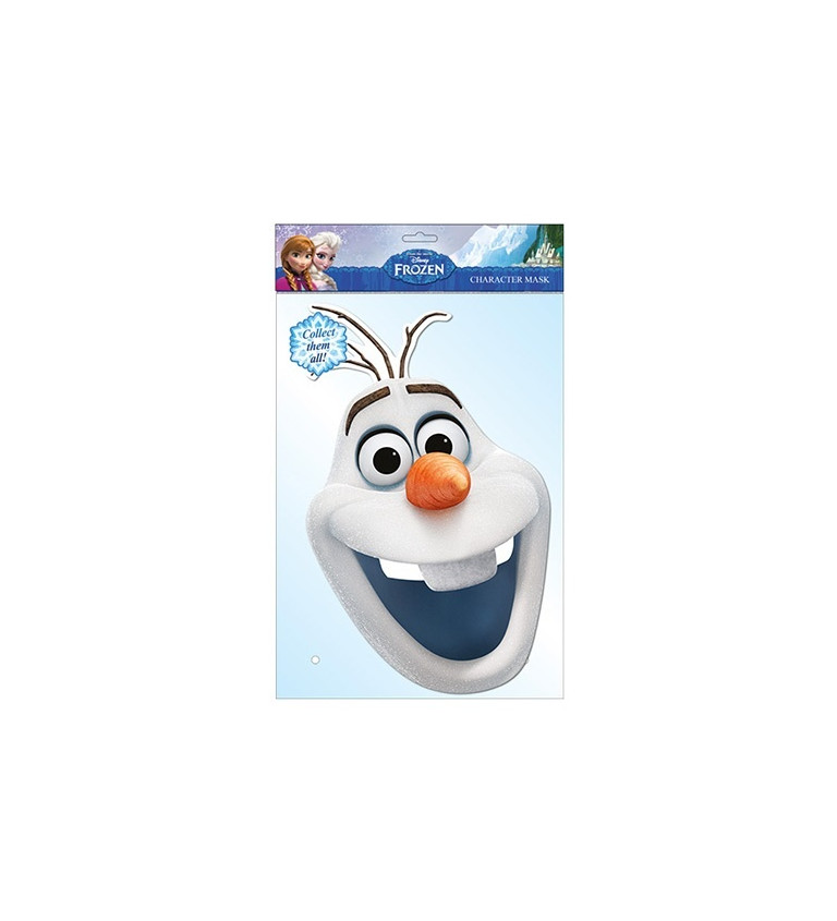 Papierová maska - Olaf z Frozen