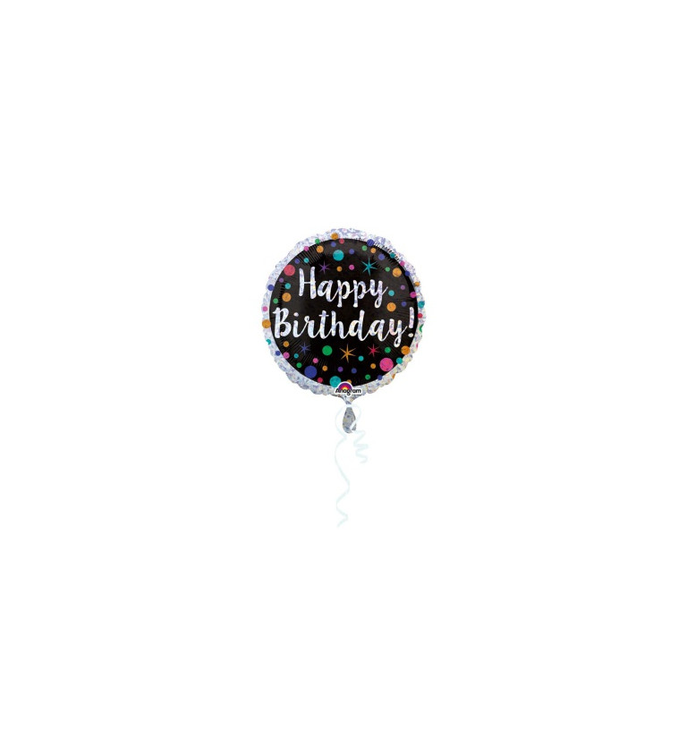 Balónik s nápisom Happy Birthday