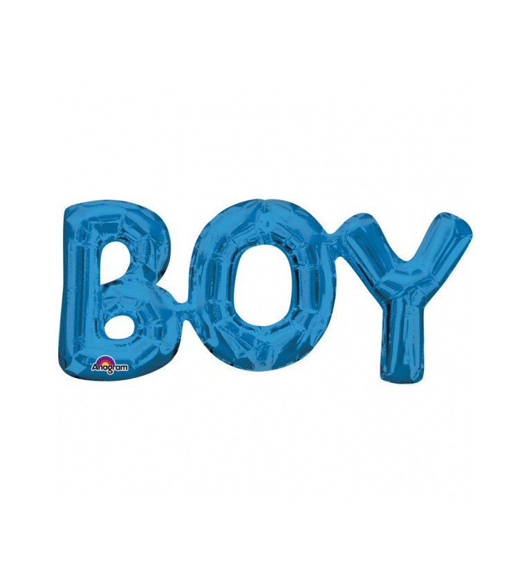 "Chlapec" Modrý fóliový balónik