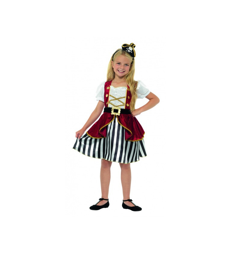 Detský kostým "Odvážna pirátka"