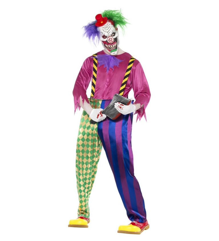 Kostým "Farebný hororový klaun"