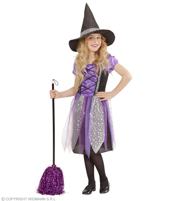 Detský kostým Malá Fialová čarodejnica