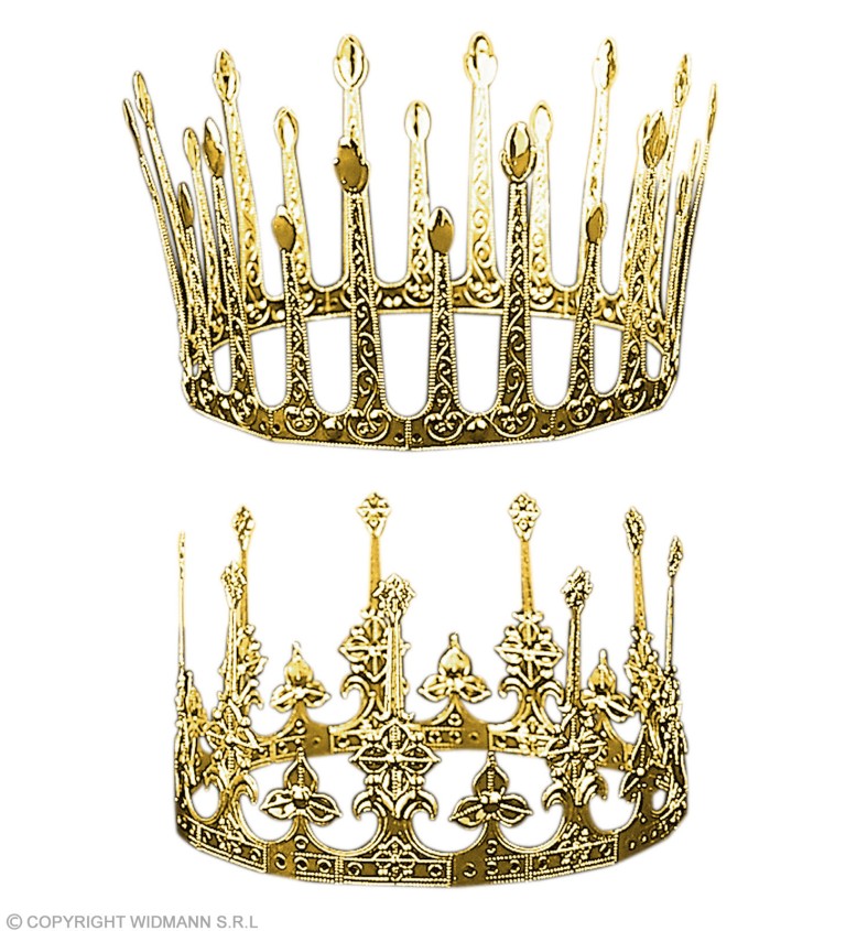 Kráľovská koruna, kovová