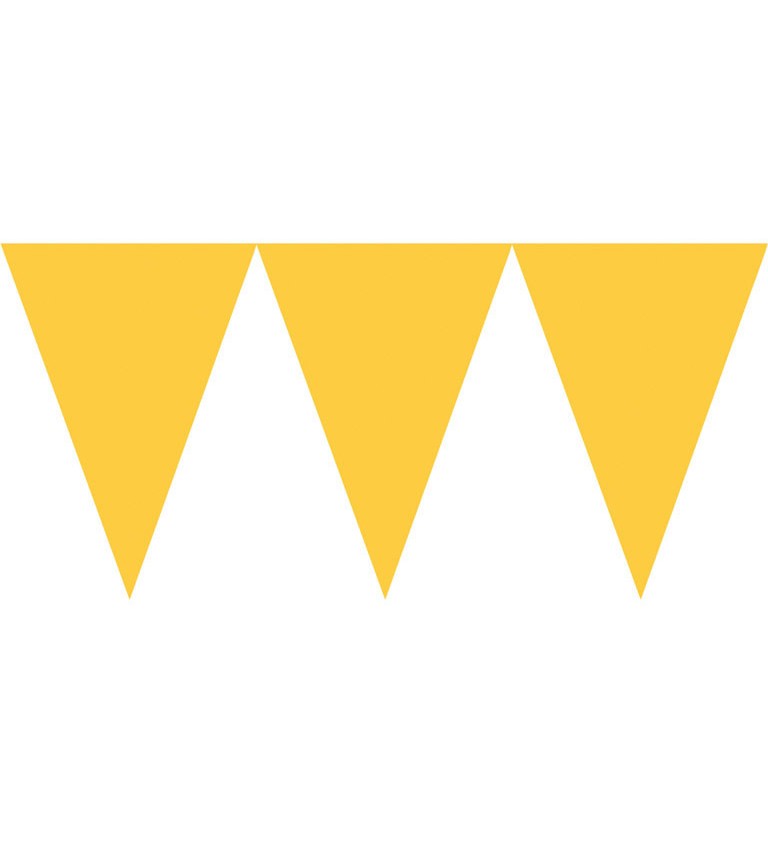 Girlanda trojuholníky - žlté