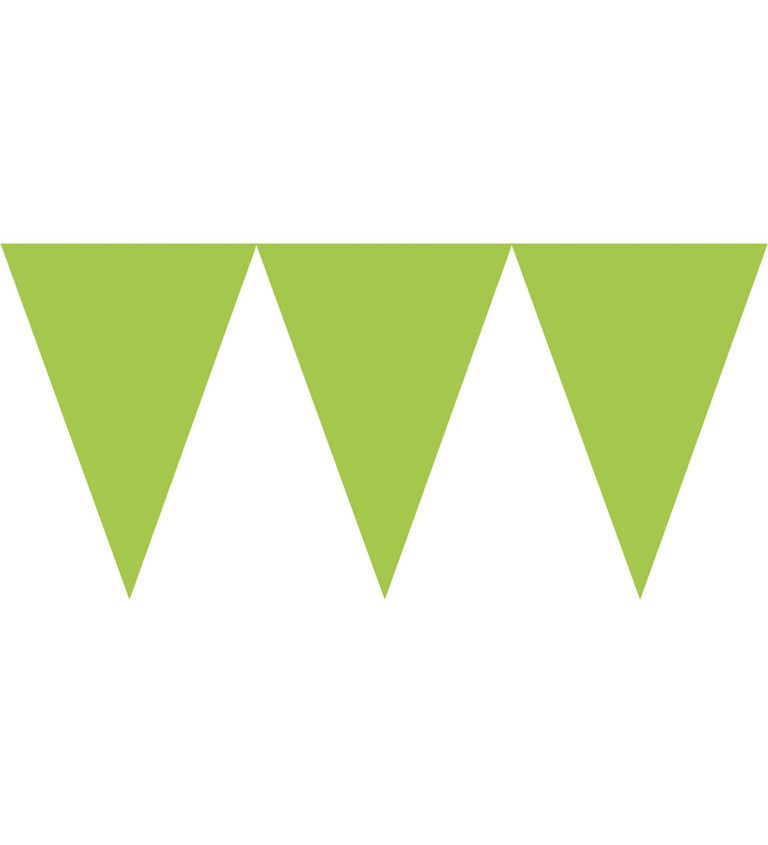 Girlanda trojuholníky - zelené