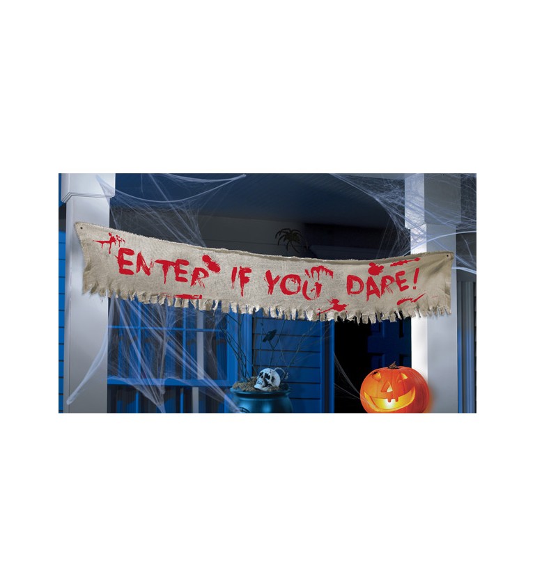 Dekorácia halloween - Hororové varovanie IV