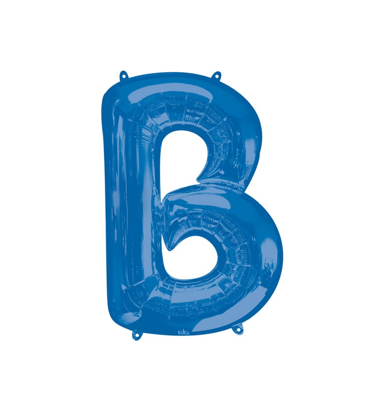 Balón fóliový "Písmeno "B" - modrý
