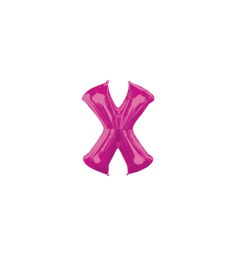 Fóliový balónik X ružový