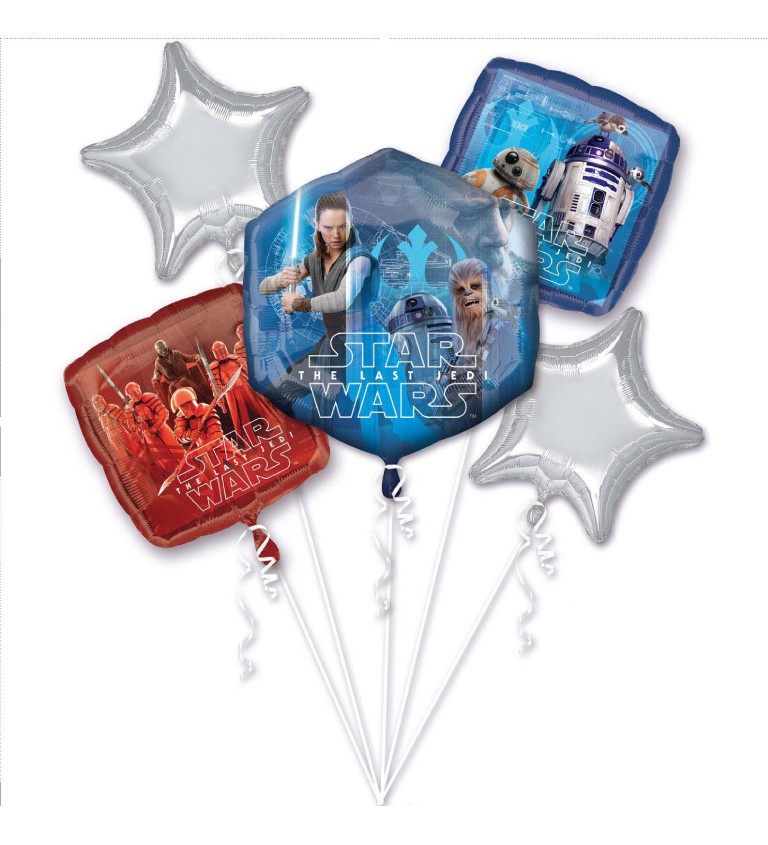 Sada "Star Wars The Last Jedi" 5ks - fóliové balóny