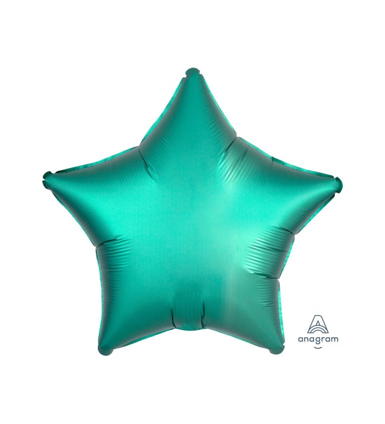 Fóliový balónik Hviezda, smaragdový