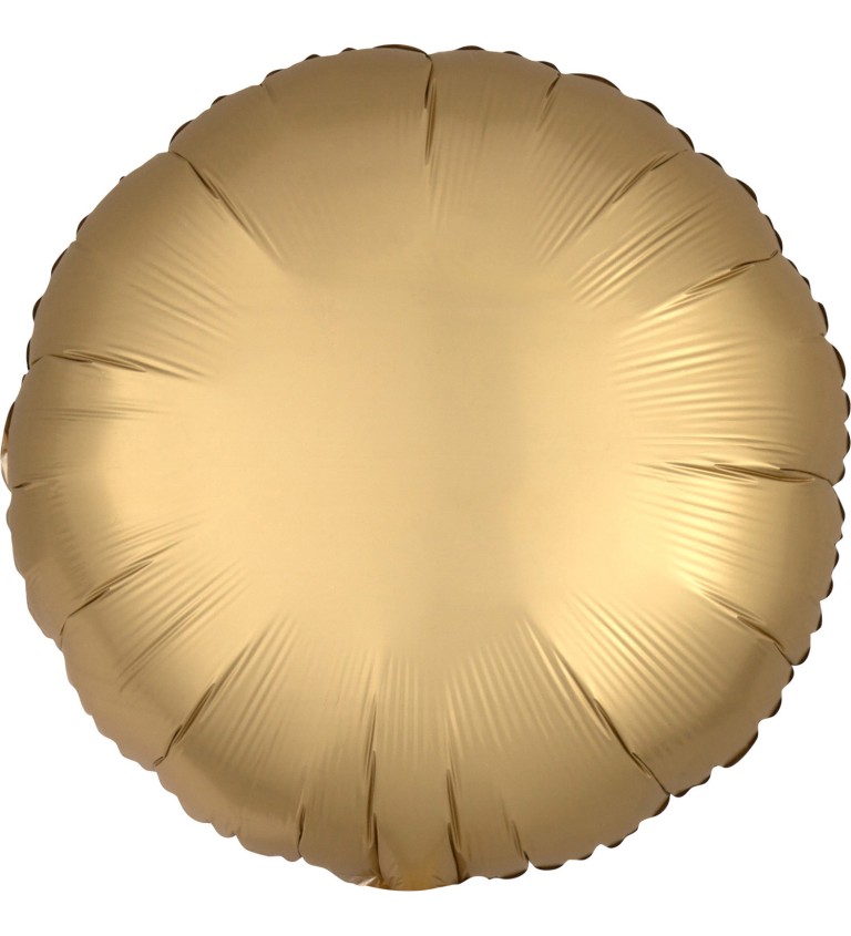 Fóliový balónik v tvare kolesa - zlatý