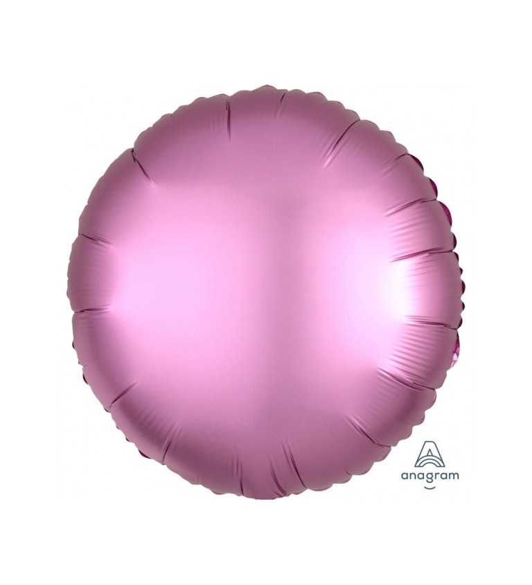 Fóliový balónik Koliesko, ružový