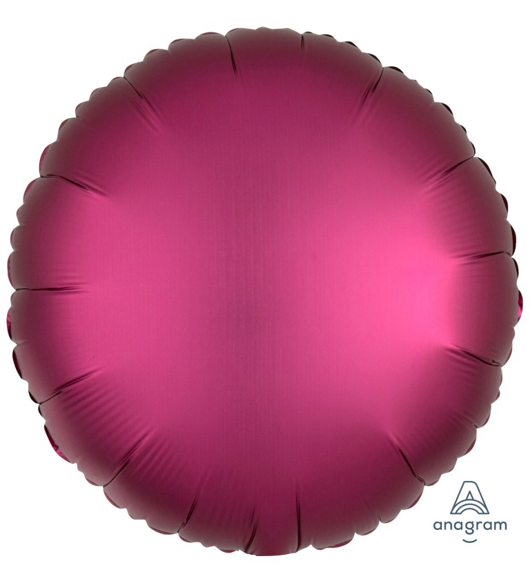 Fóliový balónik v tvare kolieska v ružovej farbe