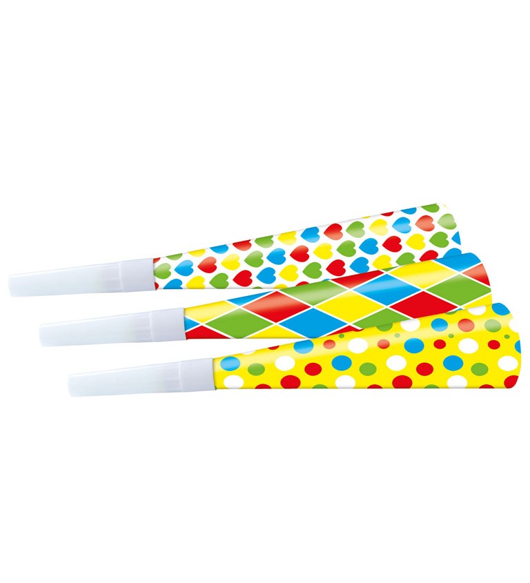 Papierové fŕkačky s plastovým náhubkom, farebné