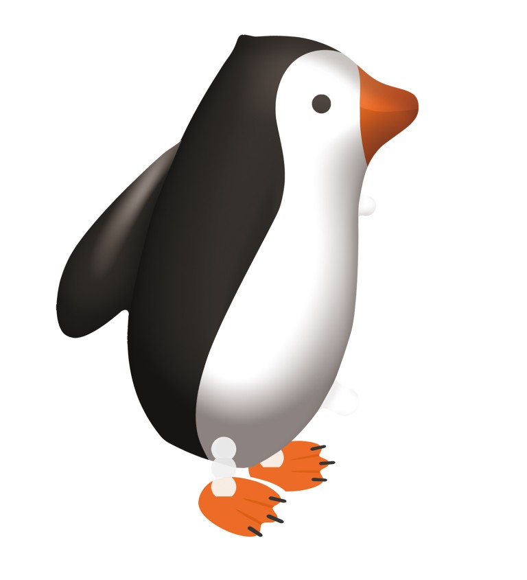 Fóliový balónik Chodiaci tučniak