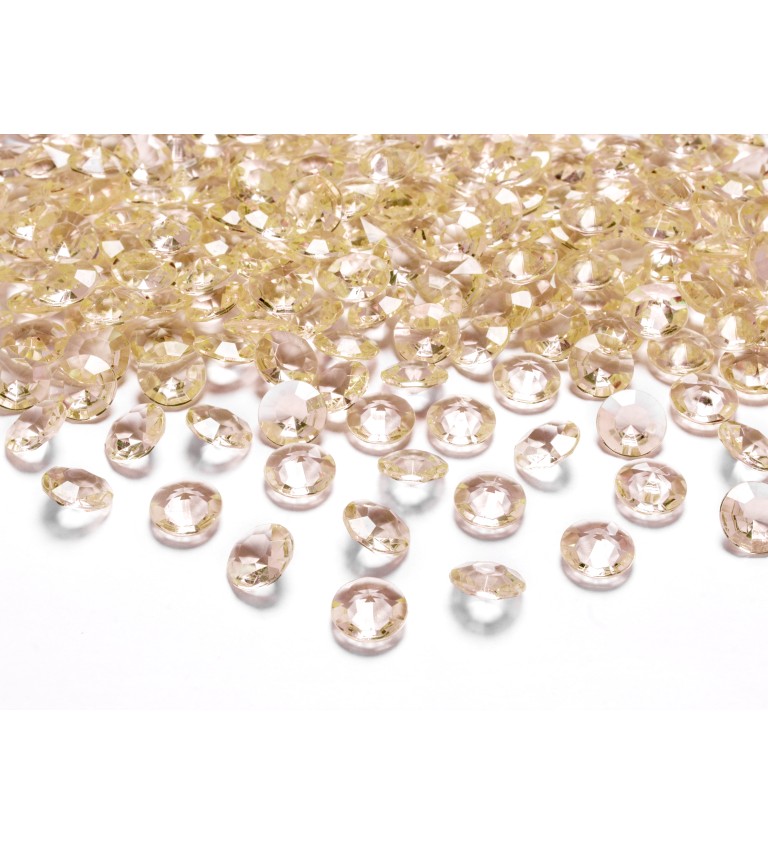 Dekoratívne diamanty mini - zlaté