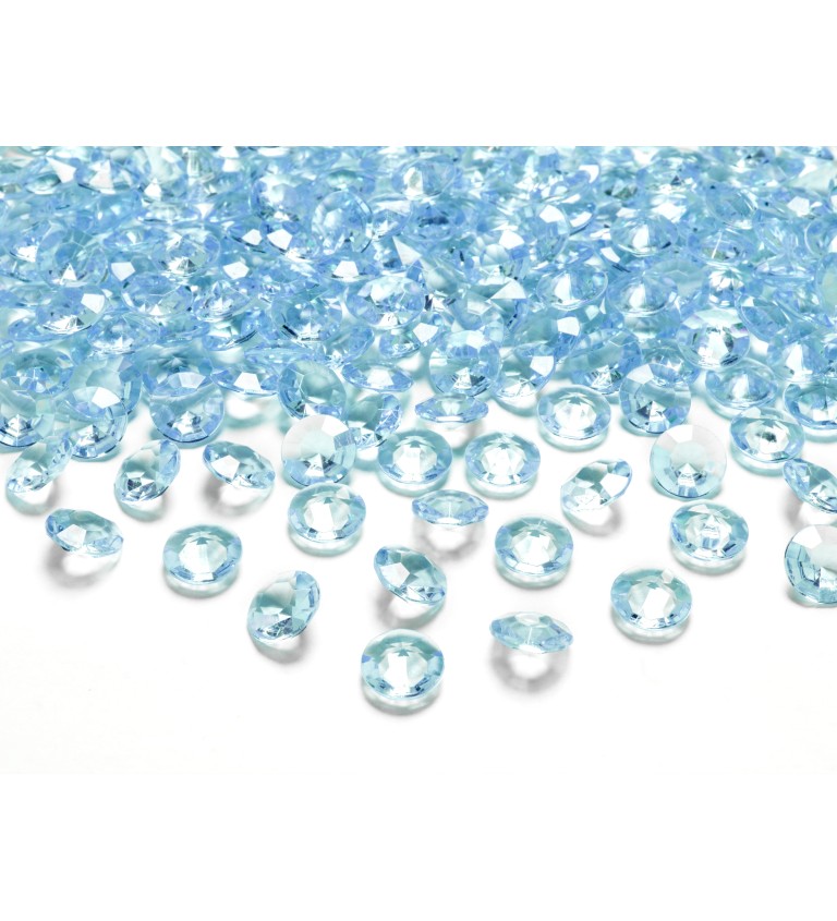 Dekoratívne diamanty mini - tyrkysové