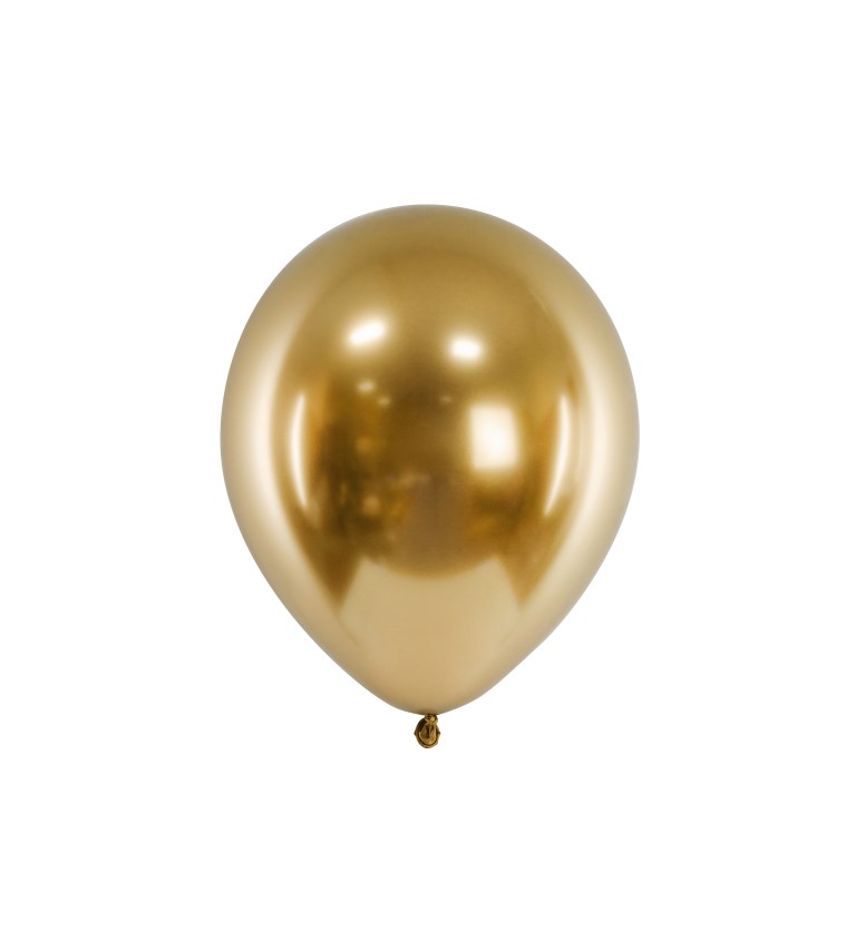 Chrómové balóniky - zlaté