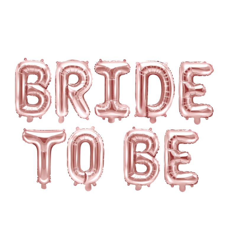 Fóliový nápis balónový Bride to be