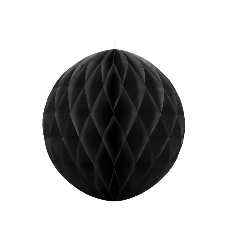 Dekoračná guľa čierna - 40cm