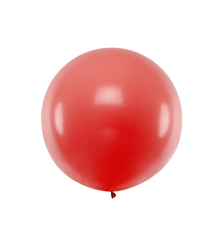 Veľký balónik v červenej farbe