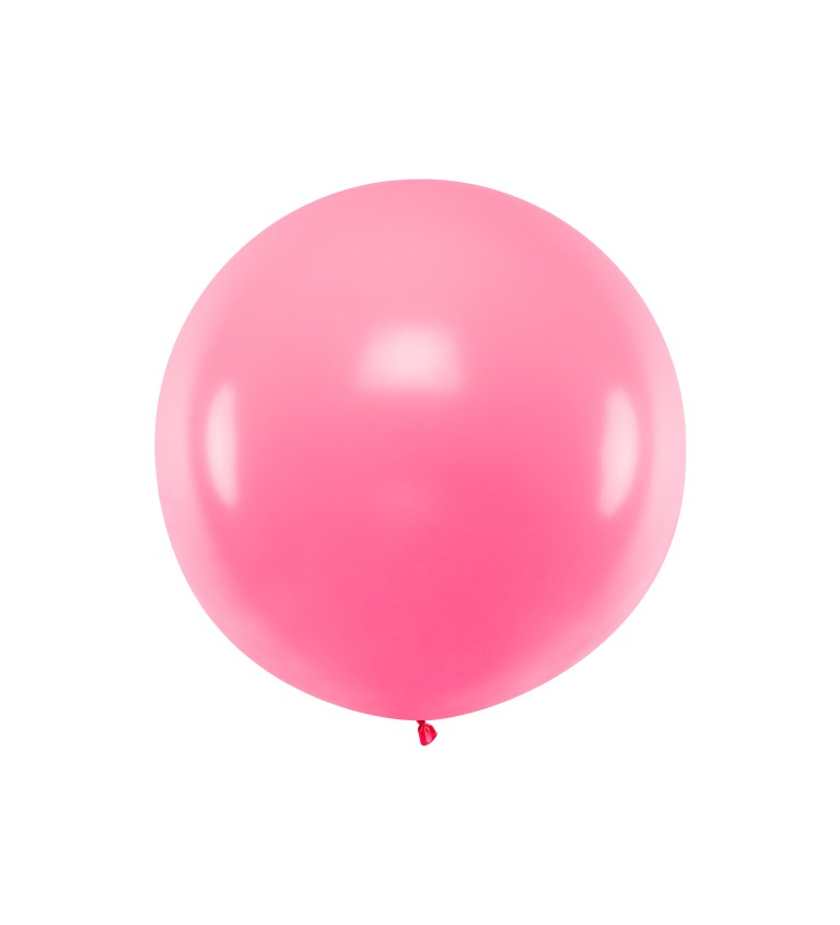 Veľký balón svetloružovej farby
