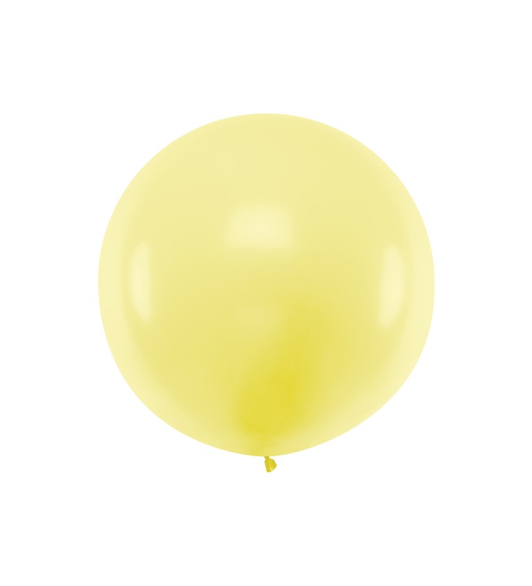 Pastelový svetložltý mega balón