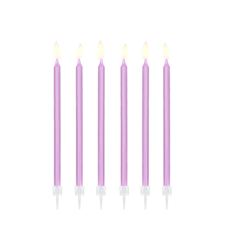 Narodeninové sviečky- fialové