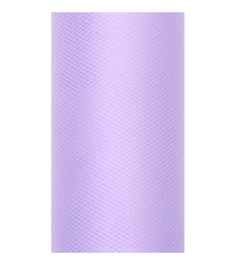 Dekoračný jemne fialový tyl, 0.15 x 9 m