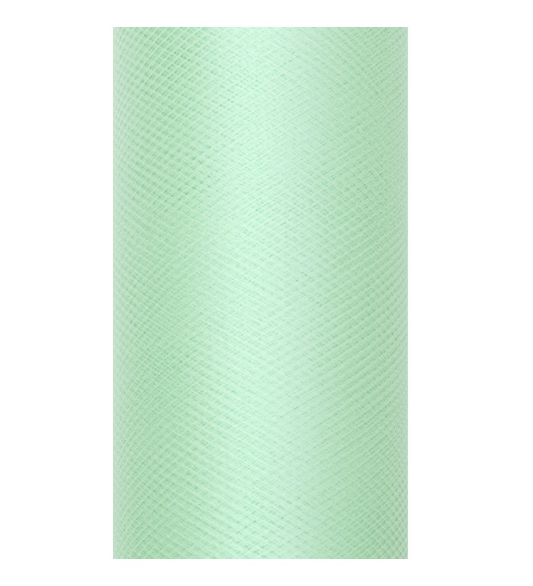 Dekoračný mätový tyl, 0.3 x 9 m