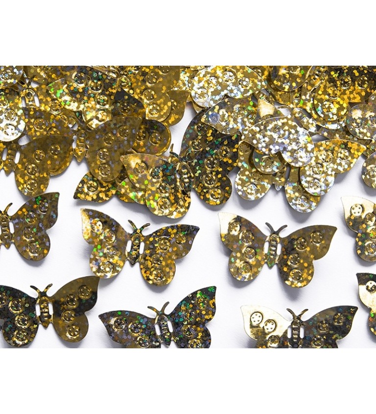 Zlaté konfety - motýľ