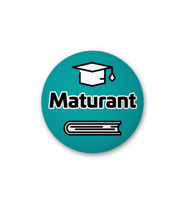 Odznak s nápisom - Maturant