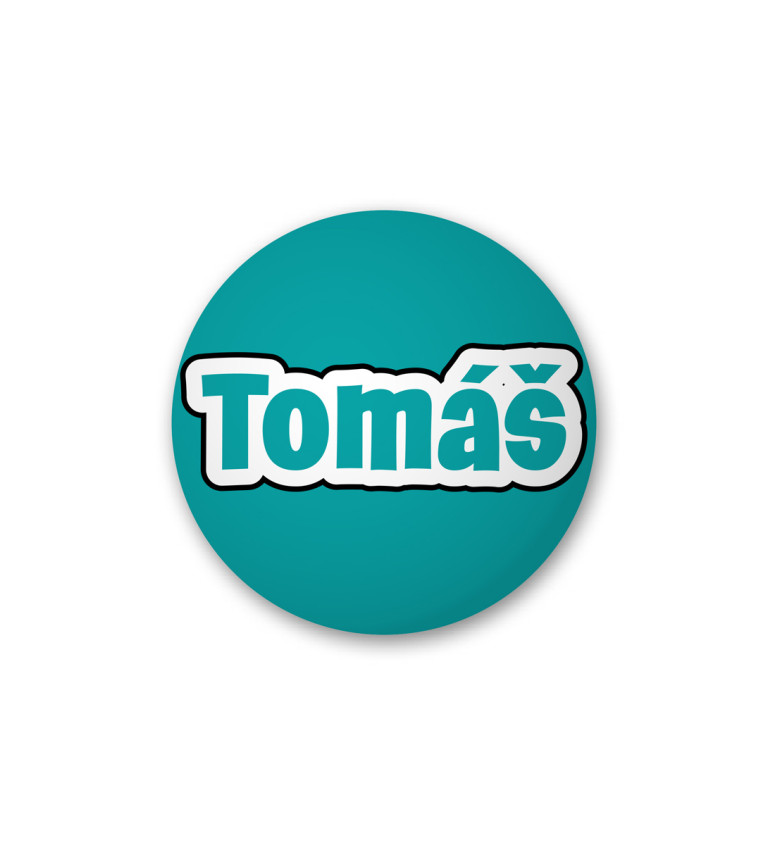 Odznak s nápisom - Tomáš
