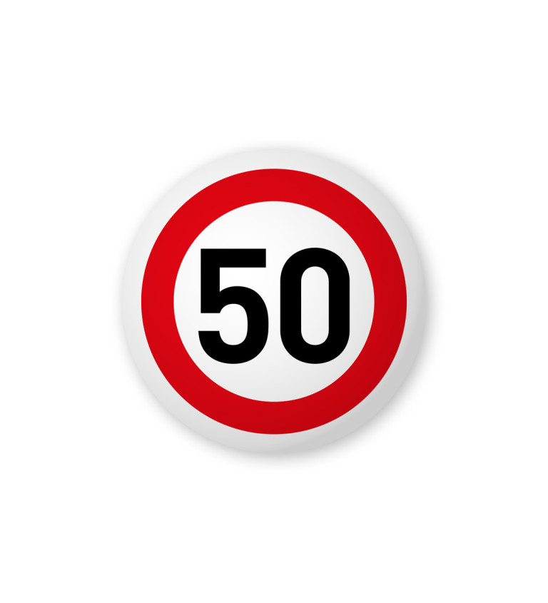Odznak s nápisom - 50