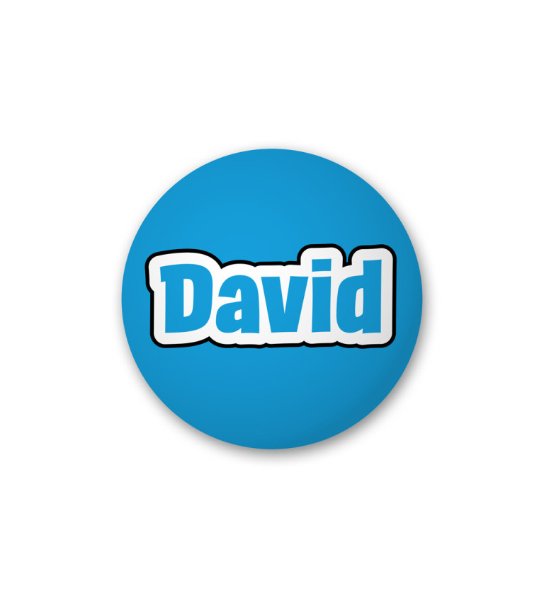 Odznak s menom - David