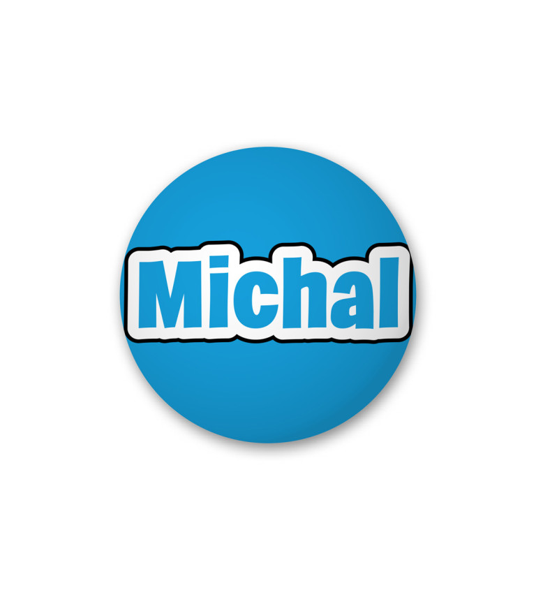 Odznak s nápisom - Michal