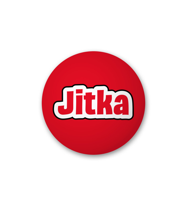 Odznak s nápisom - Jitka