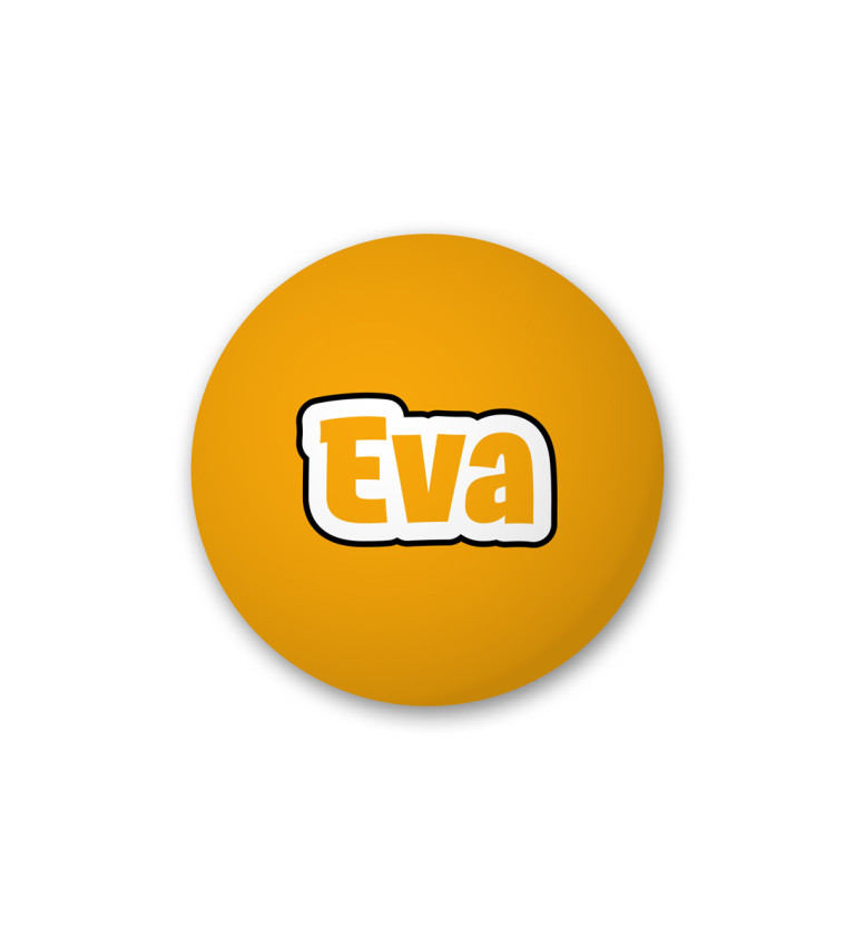 Odznak s nápisom - Eva