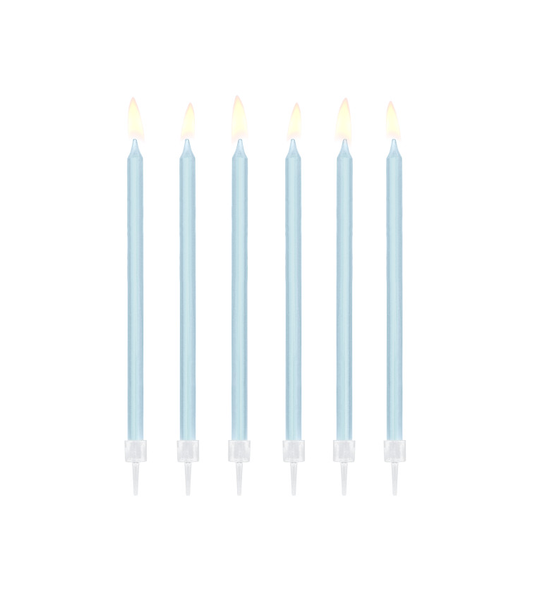 Narodeninové sviečky - modré