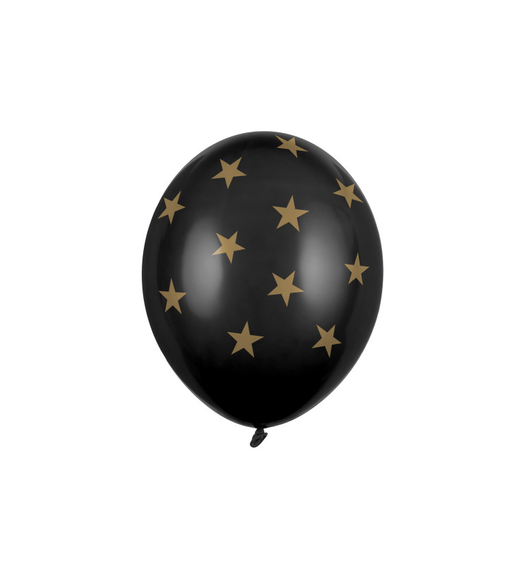 Čierny balón s hviezdičkam