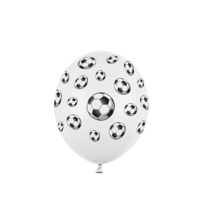 Latexové balóny 30 cm futbal, 6 ks