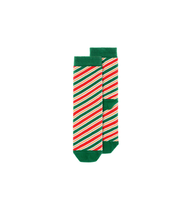 Detské vianočné ponožky s prúžkami