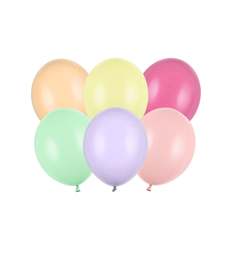 Pevné pastelové balóniky - mix