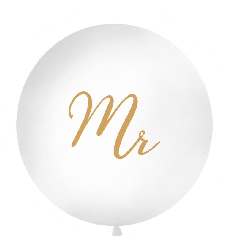 Jumbo balónik - Mr (Zlatý)